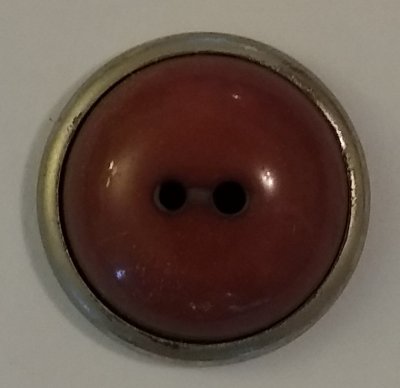 Knapp 26 mm Ø Silverfärgad/Brun