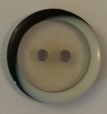 Knapp 18 mm Ø Vit/Svart