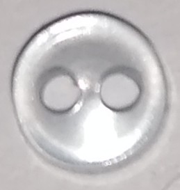 Knapp  4 mm Ø Vit/Genomskinlig