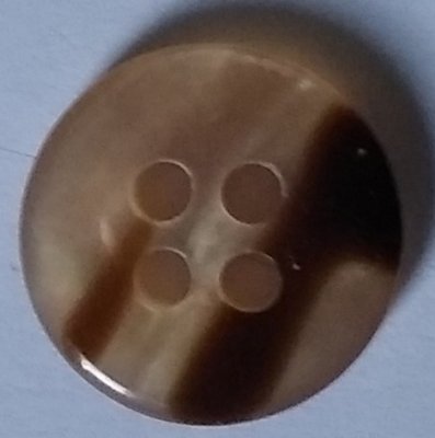 Knapp 11 mm Ø Brun/Beige