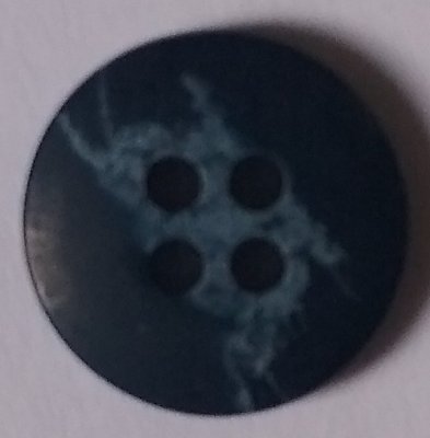 Knapp 15 mm Ø Blå