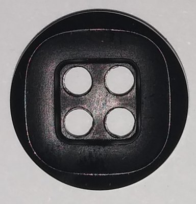 Knapp 15 mm Ø Svart