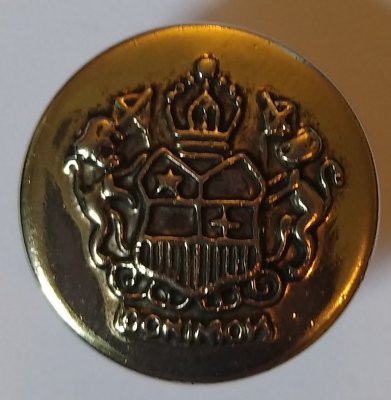 Knapp 22 mm Ø Silverfärgad