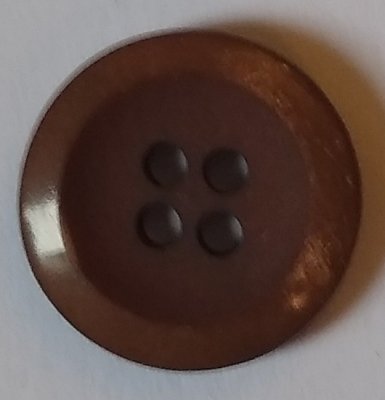 Knapp 15 mm Ø Brun