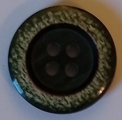 Knapp 19 mm Ø Grön/Svart