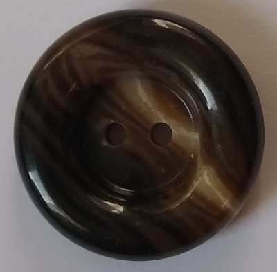 Knapp 27 mm Ø Brun/Beige