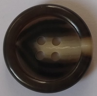 Knapp 25 mm Ø Brun/Beige/Svart