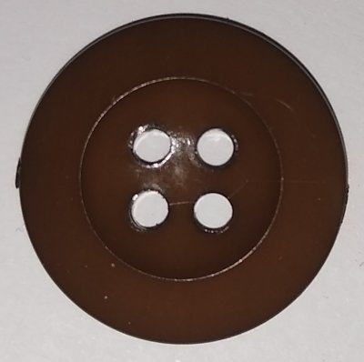 Knapp 20 mm Ø Brun