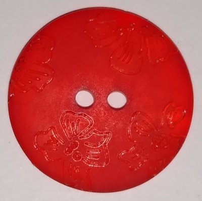 Knapp 23 mm Ø Röd