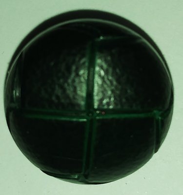 Knapp 17 mm Ø Läder - Grön