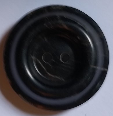 Knapp 28 mm Ø Svart
