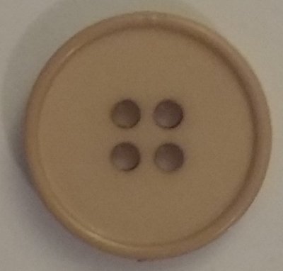 Knapp 20 mm Ø Beige