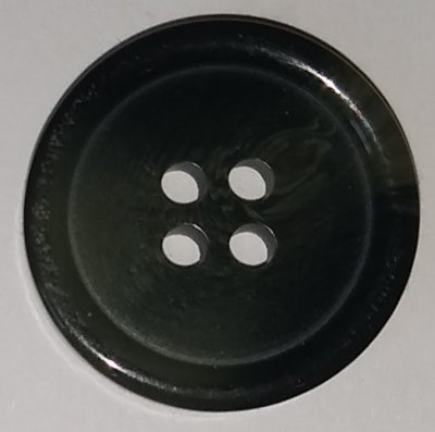Knapp 20 mm Ø Grön/Svart