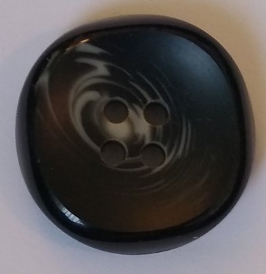 Knapp 28 mm Ø Svart