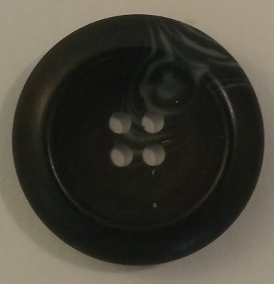 Knapp 28 mm Ø Grå/Svart