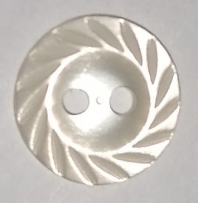Knapp 11 mm Ø Vit