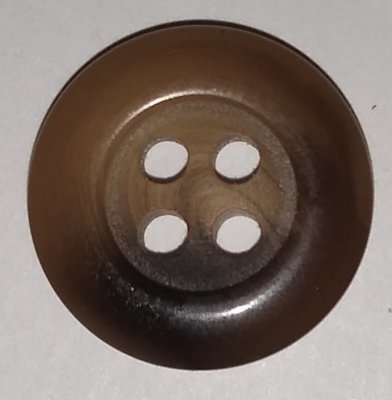 Knapp 16 mm Ø Brun/Beige