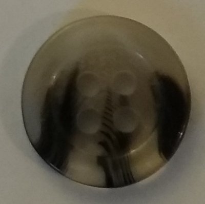 Knapp 12 mm Ø Vit/Svart