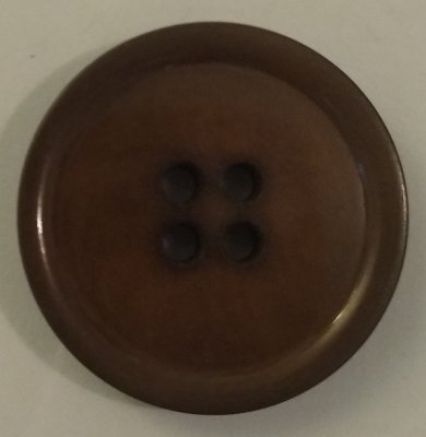 Knapp 27 mm Ø Brun