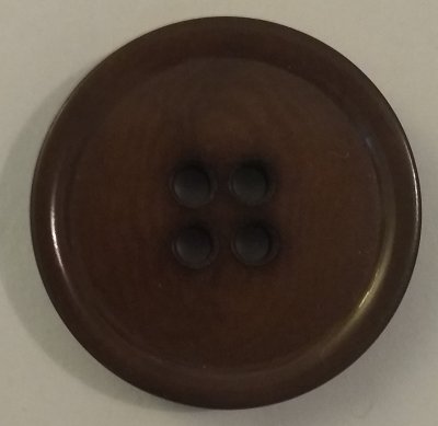 Knapp 27 mm Ø Brun