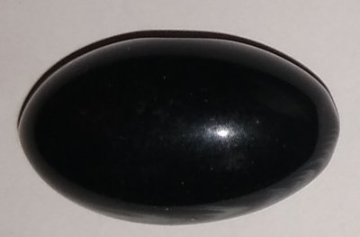 Knapp 23 mm * 12 mm - Tjocklek 12 mm - Svart