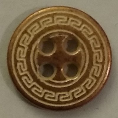 Knapp 13 mm Ø Beige - Metall