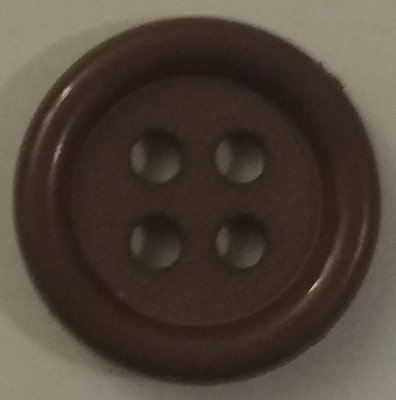 Knapp 16 mm Ø Brun