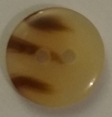 Knapp 10 mm Ø Brun/Beige