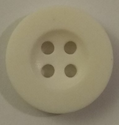 Knapp 17 mm Ø Vit