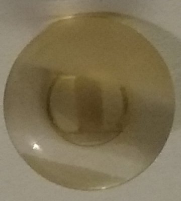 Knapp 12 mm Ø Vit/Genomskinlig