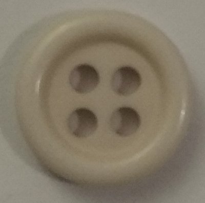 Knapp 11 mm Ø Vit