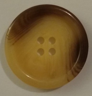 Knapp 25 mm Ø Brun/Beige