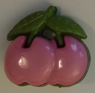 Körsbär. Rosa. 17 mm * 16 mm