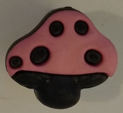 Svamp. Rosa. 19 mm * 17 mm.