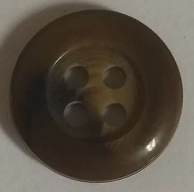 Knapp 15 mm Ø Brun/Beige