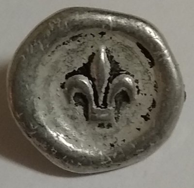 Knapp 14 mm Ø Silverfärgad - Metall