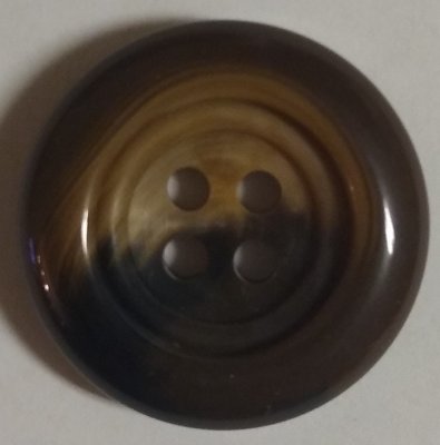 Knapp 25 mm Ø Brun/Beige