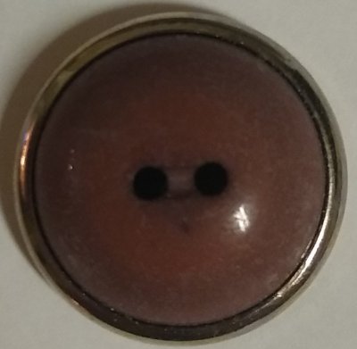 Knapp 23 mm Ø Silverfärgad/Brun