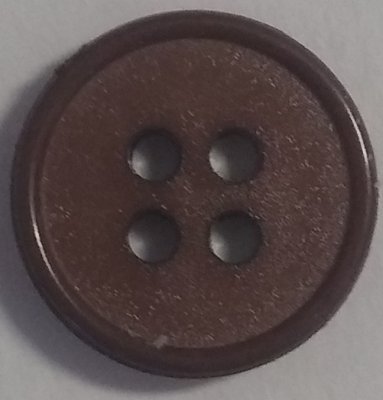 Knapp 13 mm Ø Brun