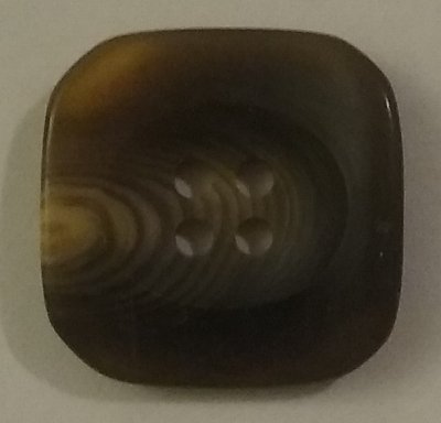 Knapp 20 mm Ø Beige/Brun
