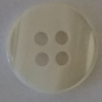 Knapp 12 mm Ø Vit