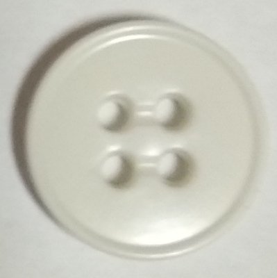 Knapp 15 mm Ø Vit