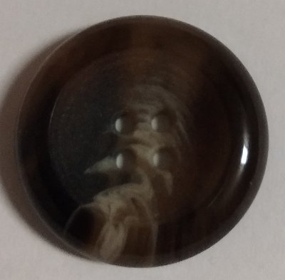 Knapp 27 mm Ø Brun/Beige