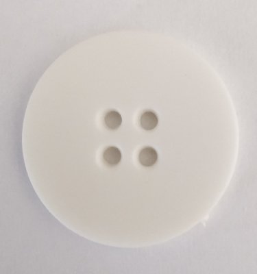 Knapp 21 mm Ø Vit