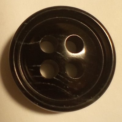 Knapp 20 mm Ø Svart
