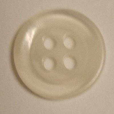 Knapp 13 mm Ø Vit/Beige
