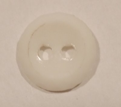 Knapp 13 mm Ø Vit