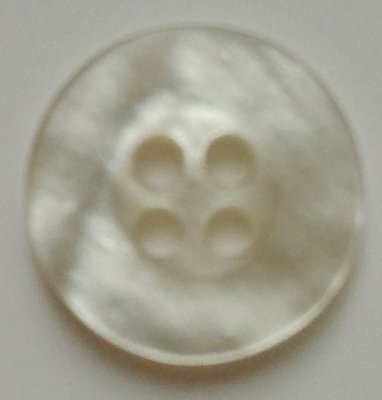 Knapp 11 mm Ø Vit