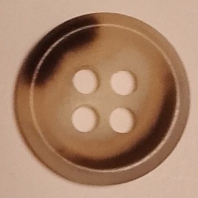 Knapp 12 mm Ø Vit/Svart
