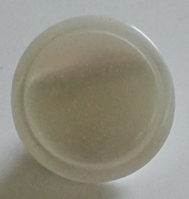 Knapp 12 mm Ø Vit/Beige